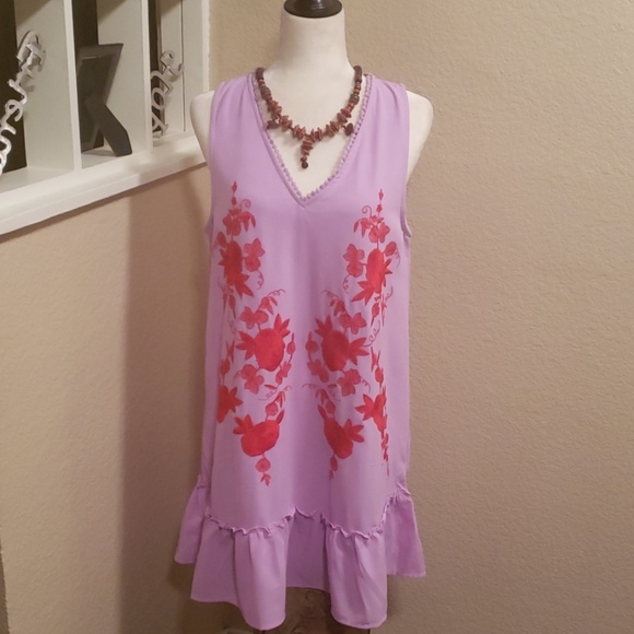 Entro Embroidered Dress New without tags - Picture 2 of 6